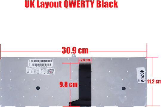 Πληκτρολόγιο Laptop για SONY VAIO FR SERIES PCG-FR 415B και Διάταξη Αγγλικά (UK) σε Μαύρο χρώμα 40209UK