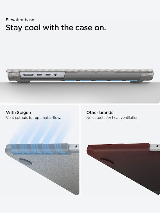 Spigen Urban Θήκη για Laptop σε Γκρι χρώμα
