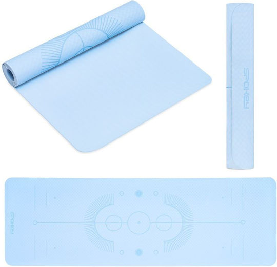Spokey Exercise Mat Yoga Blue (183x61x0.4cm)