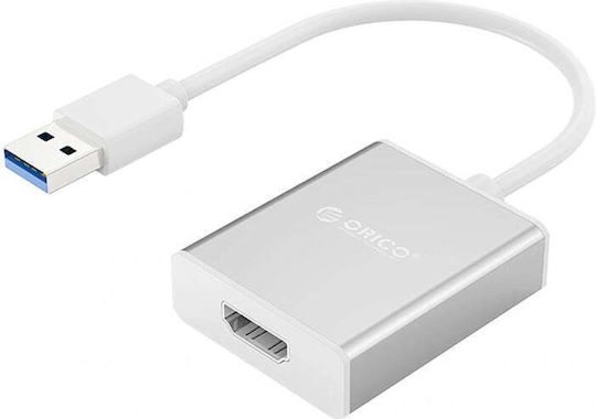 Orico USB-A Männlich Zu HDMI Weiblich Konverter Silber