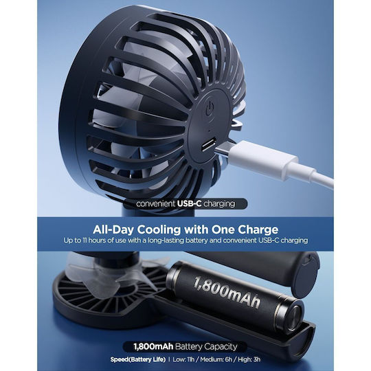 Spigen Handheld Fan Black AHP10454