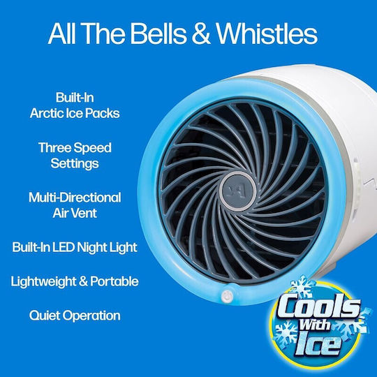 Arctic Cool Led Portable Air Cooler 3 Speeds Ab-04942