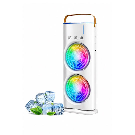 Double Fan Andowl F600 Misting System & RGB Lighting F01