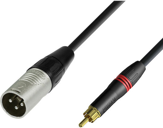 Prostage Kabel XLR-Stecker - RCA-Stecker Schwarz 15m RCM-15