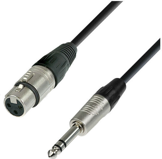 Prostage Cable XLR female - 6.3mm male 10m (FTS-10)