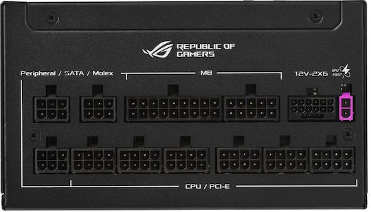Asus ROG Strix Platinum (ROG Equalizer) 1200W Черен Захранващ Блок За Компютър Full Modular 80 Plus Platinum