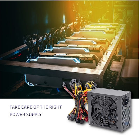Qoltec 1650W Black Power Supply Full Wired 80 Plus Platinum 50342