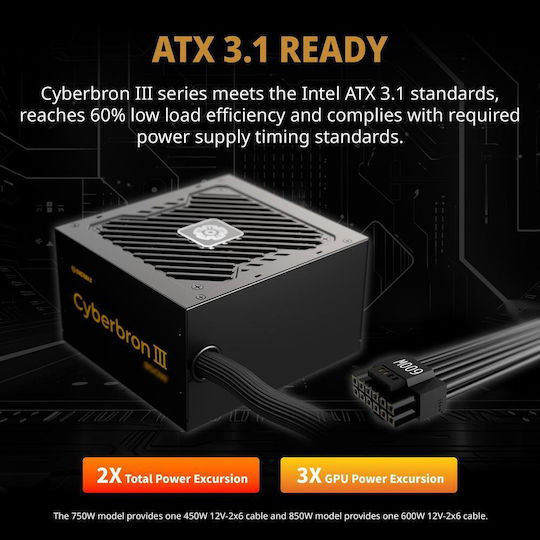 Enermax 750W Black Computer Power Supply Semi Modular 80 Plus Bronze (EMB750EWT-NAC)