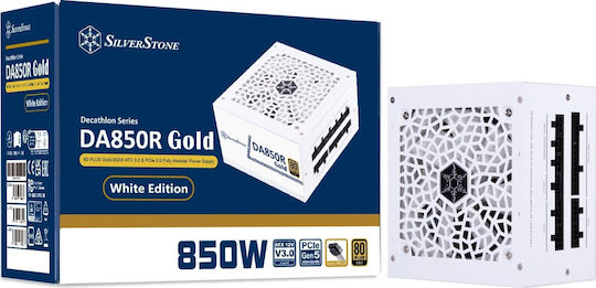 Silverstone DA850R 850W White Computer Power Supply Full Modular 80 Plus Gold