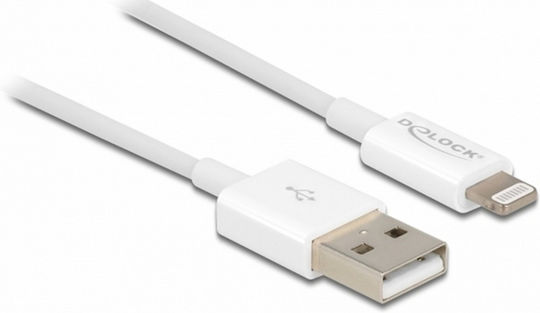 DeLock USB-A to Lightning Cable White 1m (83000)