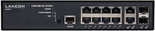 Lancom GS-2310P+ Управляем Превключвател L2 PoE+ с 8 Порта Gigabit (1Gbps) Ethernet и 2 SFP Порта