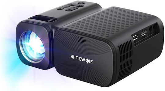 BlitzWolf BW-V3 Mini Projector LCD HD LED Lamp with Wi-Fi and Built-in Speakers Black