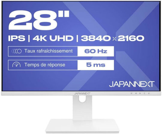 Japannext JN-IPS280UHD60F IPS Монитор 28" 4K 3840x2160 Бял