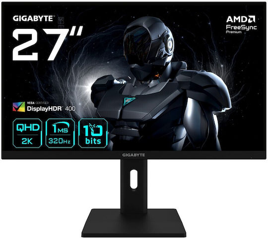 Gigabyte G27Q3 IPS Monitor 27" QHD 2560x1440 320Hz με Χρόνο Απόκρισης 1ms GTG