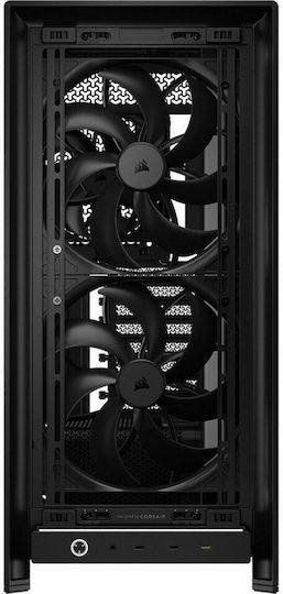 Corsair Frame 5000D WOOD RS Геймърски Midi Tower Компютърна кутия със Страничен прозорец Черен