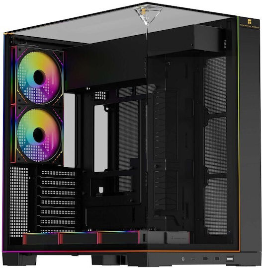 Thermalright A70 ARGB Gaming Midi-Turm Computergehäuse mit Seitenfenster Schwarz
