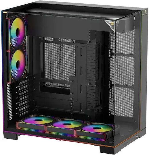 Thermalright A70 ARGB Gaming Midi-Turm Computergehäuse mit Seitenfenster Schwarz
