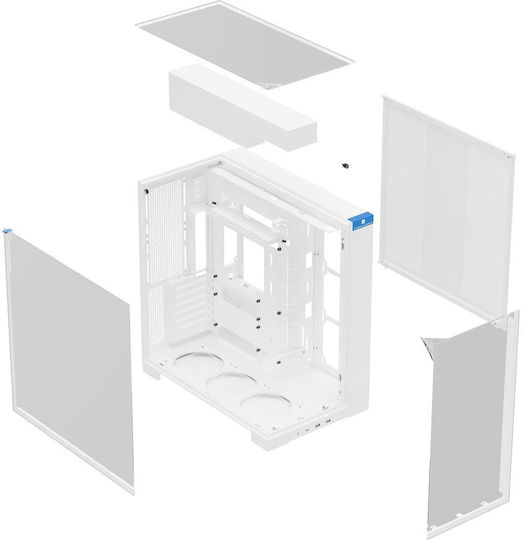 Thermalright A70 Gaming Midi-Turm Computergehäuse mit Seitenfenster Weiß