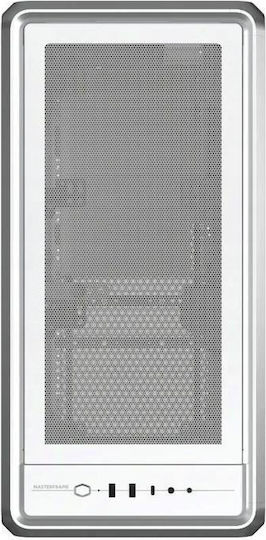 CoolerMaster Masterframe 600 Mesh Gaming Midi Tower Computer Case with Side Window Silver