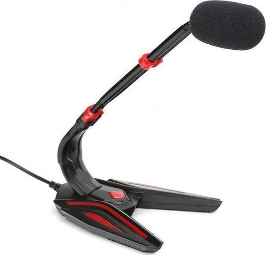 Platinet Varr Gaming Spider Μικρόφωνο 3.5mm Επιτραπέζιο, Gooseneck σε Κόκκινο Χρώμα