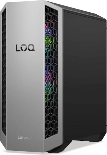 Lenovo Loq Tower 26ADR10 Гейминг Настолен Компютър (Ryzen 7-8745HX/16GB DDR5/1TB SSD/GeForce RTX 5050/Без Операционна Система)