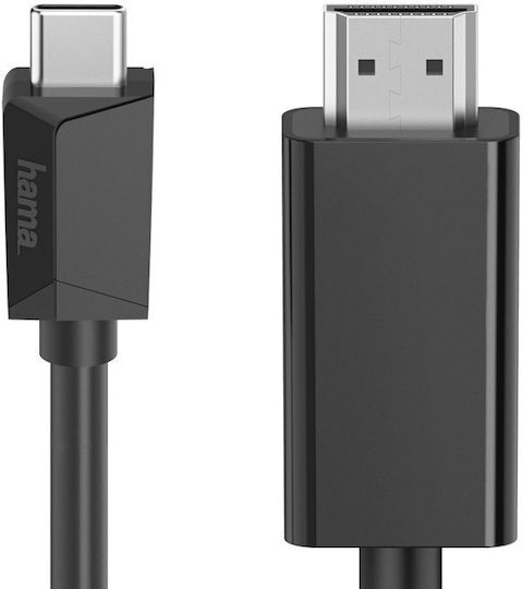HAMA Cablu HDMI de sex masculin - USB-C 1m Negru