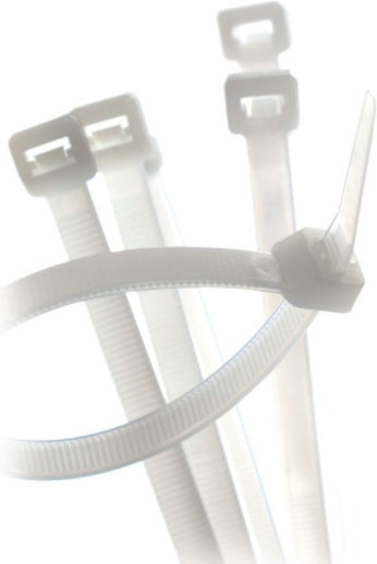 Onnline Plastic Cable Ties x100mm in White Colour (100pcs)