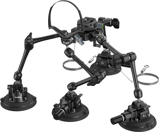 SmallRig Kit de montare cameră cu ventuză all-in-one cu 4 brațe pentru filmare din vehicul Sc-15k 3565b