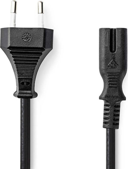 Nedis Power Cable Adapters Euro Plug Iec-320-c7 Connector Straight-straight Two-wire White Bulk 5m