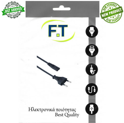 Power Cable Laptop Vcom 250v 2-pin 1.5m