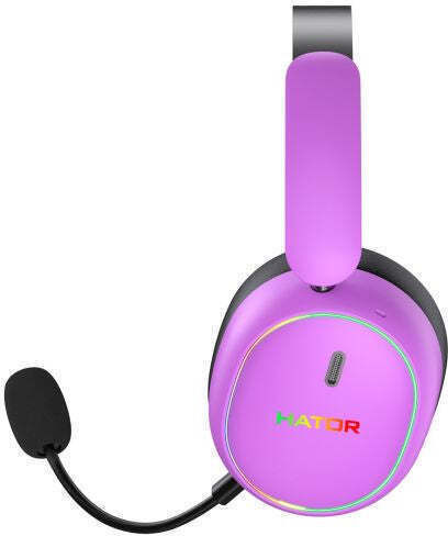 HATOR Phoenix 2 Drahtlos Über Ohr Gaming-Headset mit Konnektivität Bluetooth / USB Lila