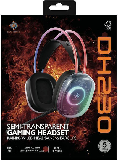Deltaco DH230 Über Ohr Gaming-Headset mit Konnektivität 3,5 mm