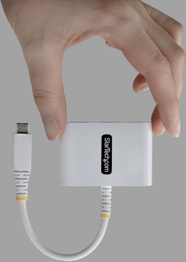 StarTech USB-C Docking Station με HDMI Λευκό (168W-USBC-MULTIPORT)