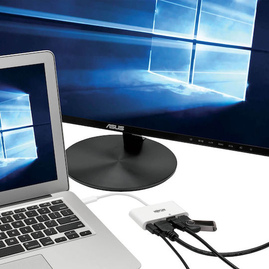 Eaton USB-C Докинг Станция с HDMI Ethernet Бяла