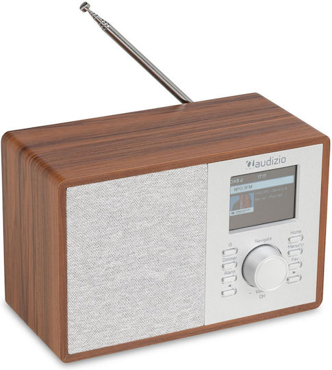 Audizio Настолен радиоприемник DAB+ с Bluetooth Кафяв