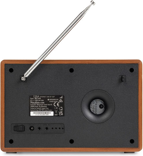 Audizio Настолен радиоприемник DAB+ с Bluetooth Кафяв