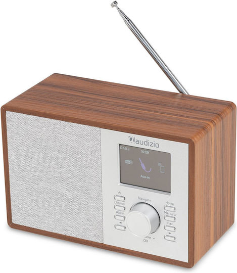 Audizio Настолен радиоприемник DAB+ с Bluetooth Кафяв