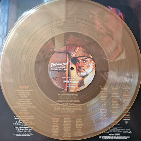 O.s.t John Williams Indiana Jones Last Crusade 2lp Sand-colour Vinyl