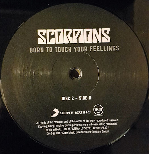 Scorpions Born To Touch Your Feelings 2 Vinyl