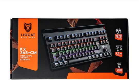 Liocat KX 365 CM Gaming Mechanische Tastatur mit Benutzerdefiniert Blau Schaltern und RGB-Beleuchtung (Englisch US)