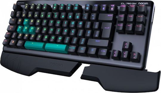 Nacon CL-750OM Gaming Mechanische Tastatur Tenkeyless mit Benutzerdefiniert Blau Schaltern und Beleuchtete Tasten (Englisch US)