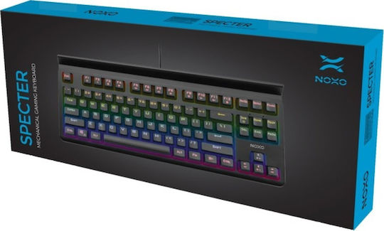 Noxo Specter Gaming Mechanical Keyboard with Custom Blue switches and RGB lighting (Romanian)