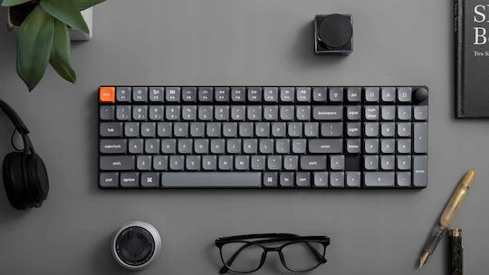 Keychron K17M-H3 Max QMK K17M-H3 Ασύρματο Gaming Μηχανικό Πληκτρολόγιο 96% με Gateron Brown διακόπτες και RGB φωτισμό (Αγγλικό US)