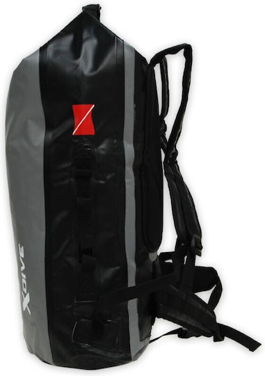 Xdive 45lt Trockentasche Grau Schwarze Schultergurte