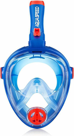 Aquaspeed Spectra 2.0 Silicone Full Face Kids Blue Diving Mask