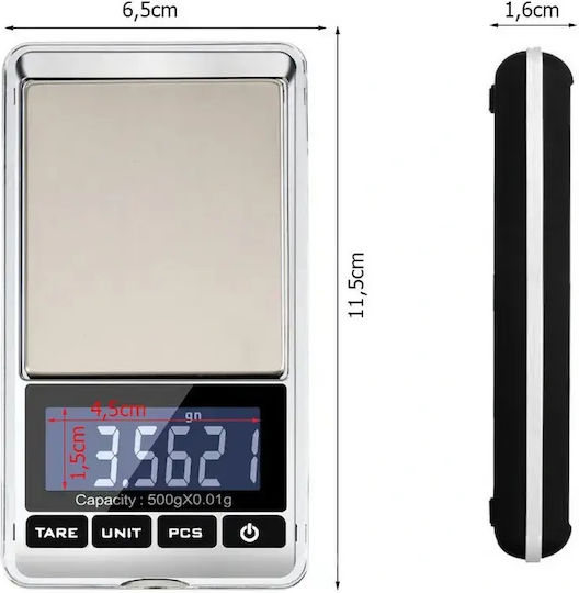 Verk Group Professional Precision Scale with Accuracy 500gr