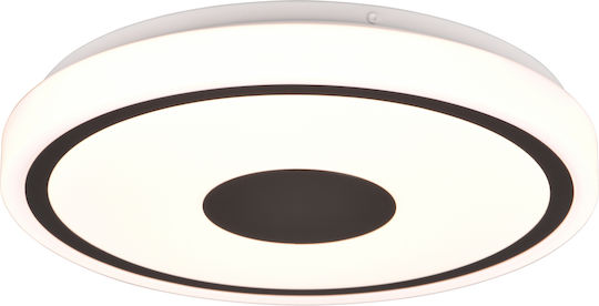 Trio Lighting Πλαφονιέρα Οροφής 33εκ. Μαύρη με Ενσωματωμένο LED