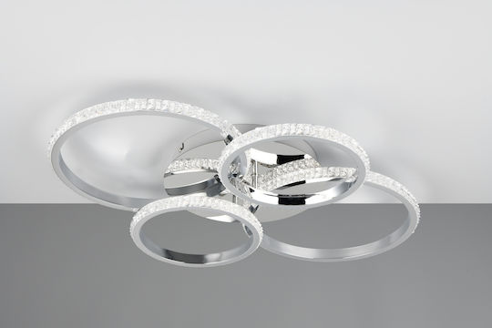 Trio Lighting Plafonieră de Tavan Argintiu cu LED Integrat