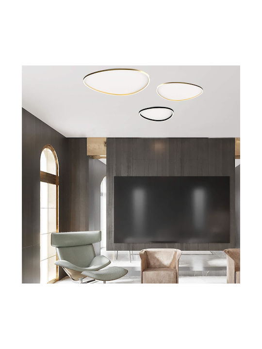 Zambelis Lights Ceiling Mount Light 40cm Black with Integrated LED