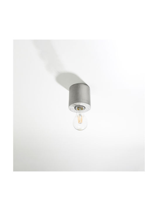 Sollux Salgado Ceiling Mount Light 13cm Gray with Socket E27